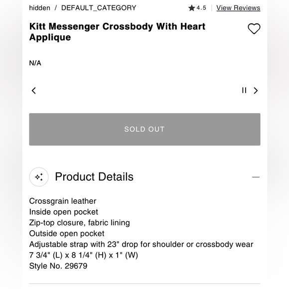 Coach messenger crossbody with hearts appliqué in Dusty Rose - Picture 16 of 16